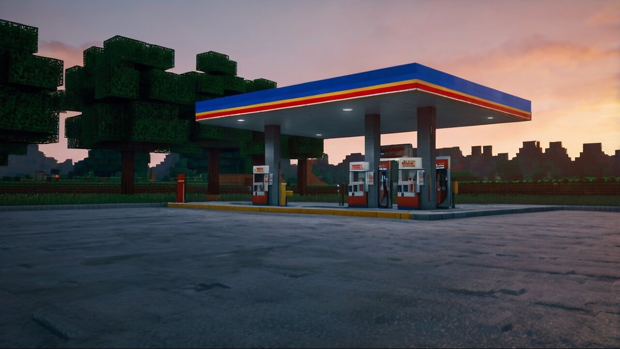 Minecraft | How To Make A Gas Station