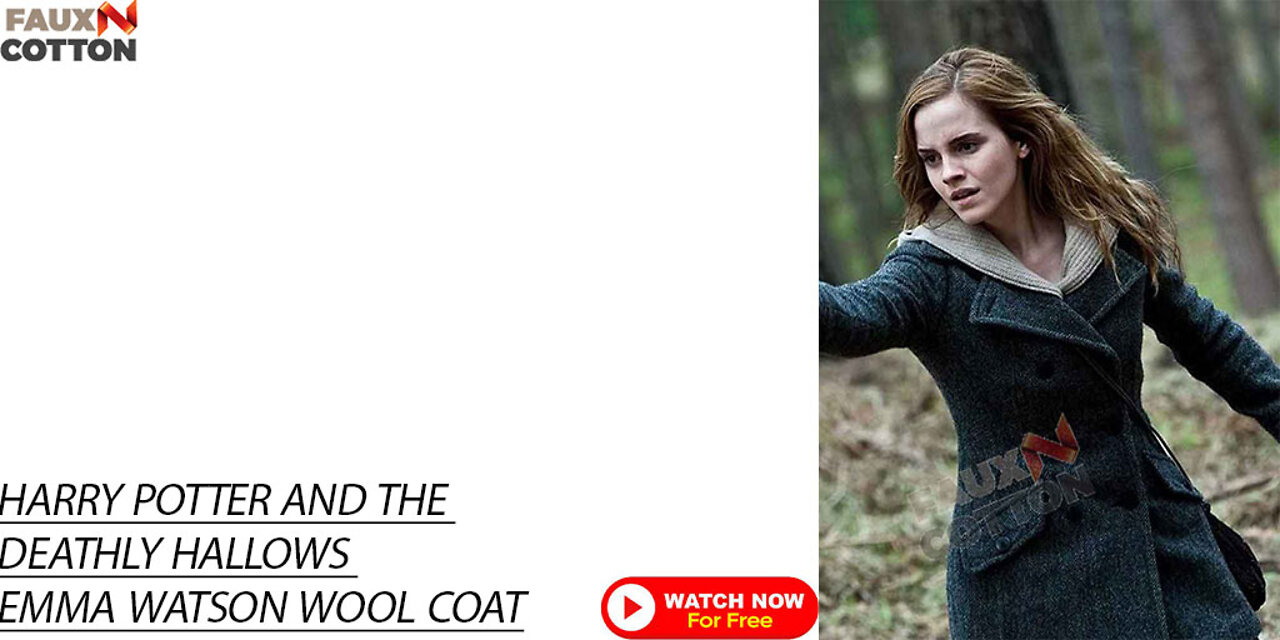 HARRY POTTER AND THE DEATHLY HALLOWS | EMMA WATSON | GREY WOOL COAT