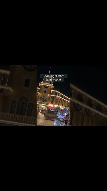 Good night from Disneyland! #disneyland #mainstreet #mickeymouse