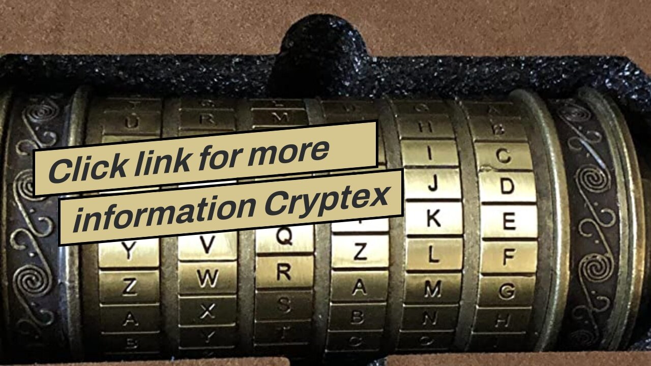 Click link for more information Cryptex Da Vinci Code Mini Cryptex Lock Puzzle Boxes with Hidde...