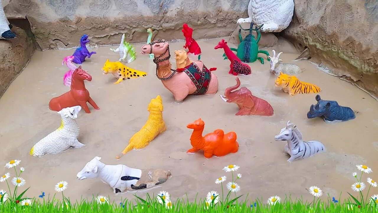 Big Camel African Elephant Cute Rabbit Jungle Animals Farm Animals Stuck in the Sandbox