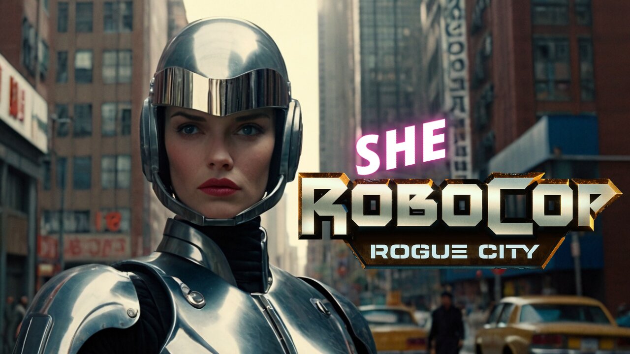 She Robocop Rogue City, 1950's Super Panavision 70 - teaser AI generated - You Won't Believe