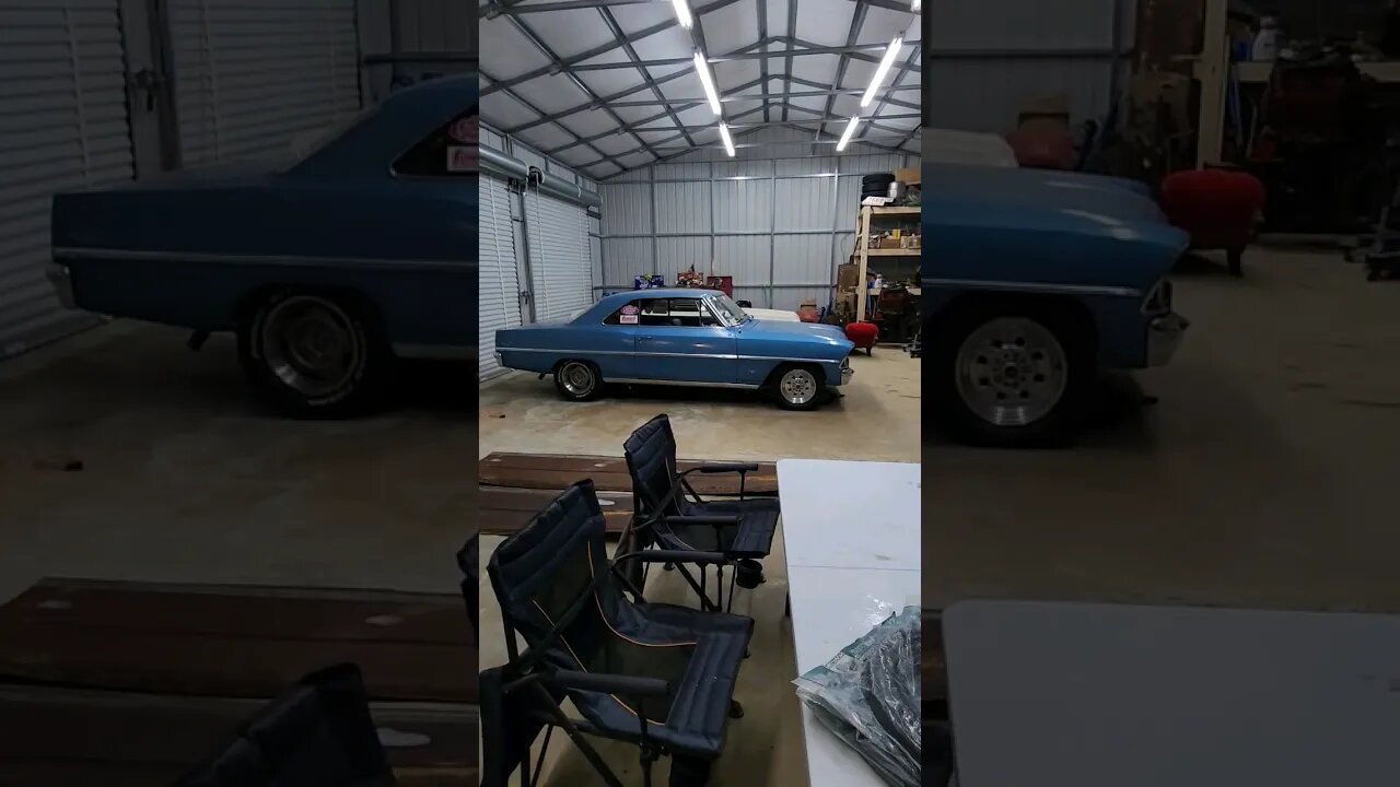 The Shop is Looking good and the Nova is getting closer!!! #carguys #classicnova #fitechefi #chevy