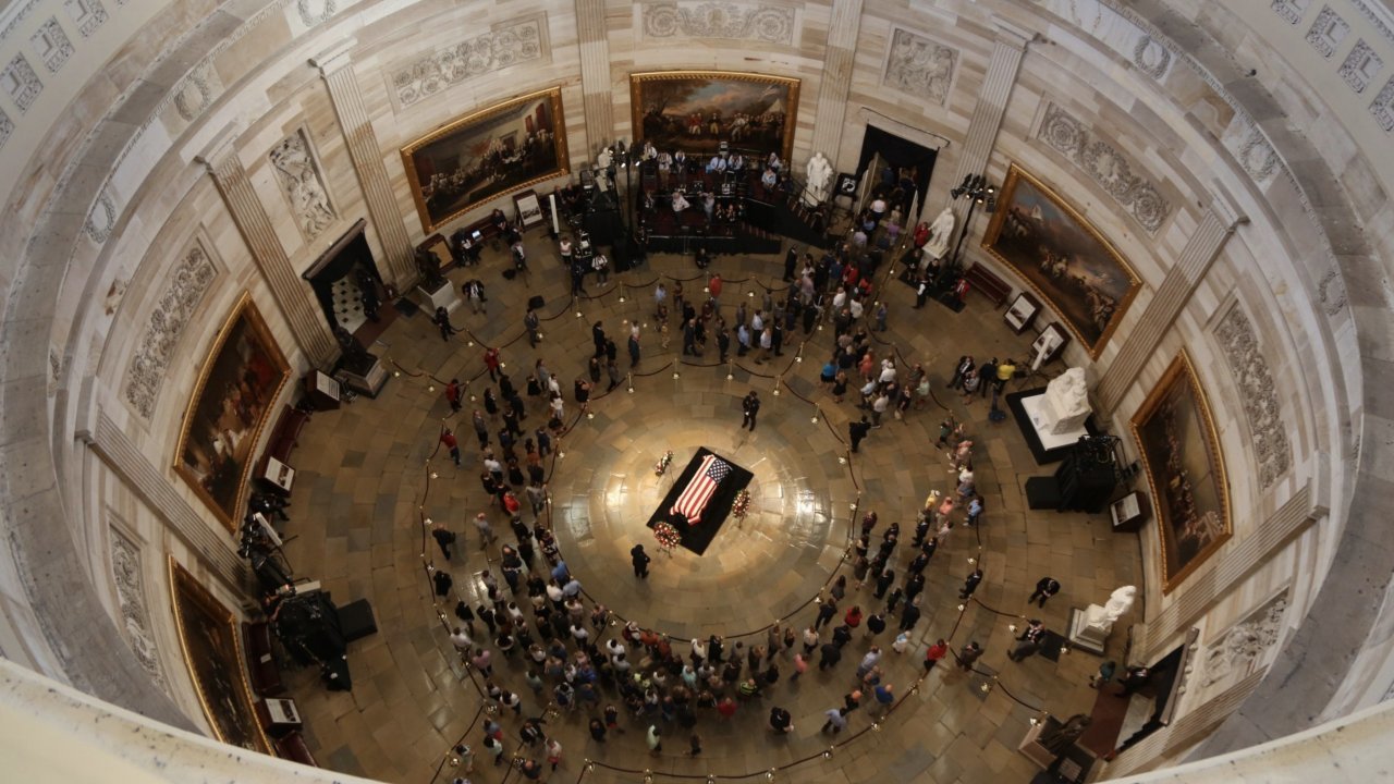 Mourners Line The Streets of DC To Honor Sen. John McCain