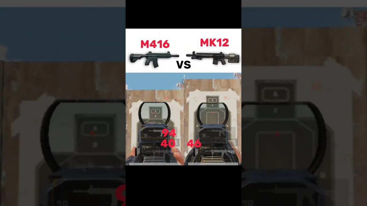 M416 VS MK12 damage 😱 #pubg #pubgtipsandtricks