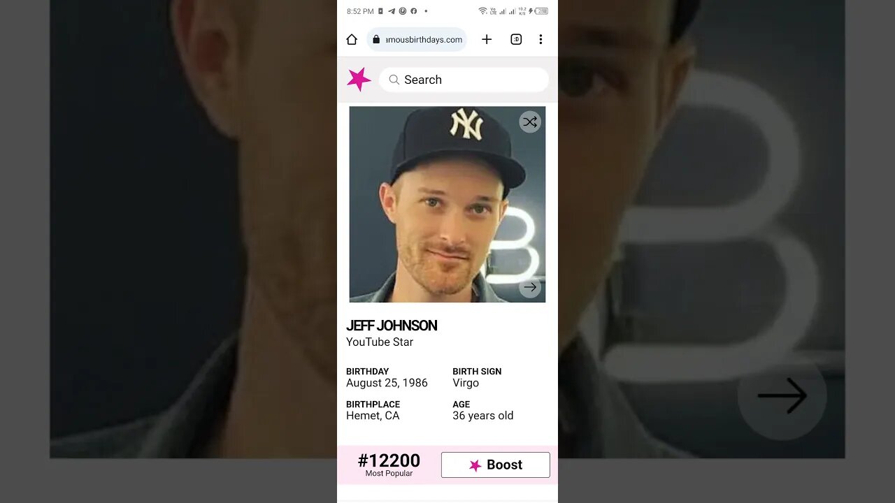 HAPPY 36 BIRTHDAY JEFF JOHNSON