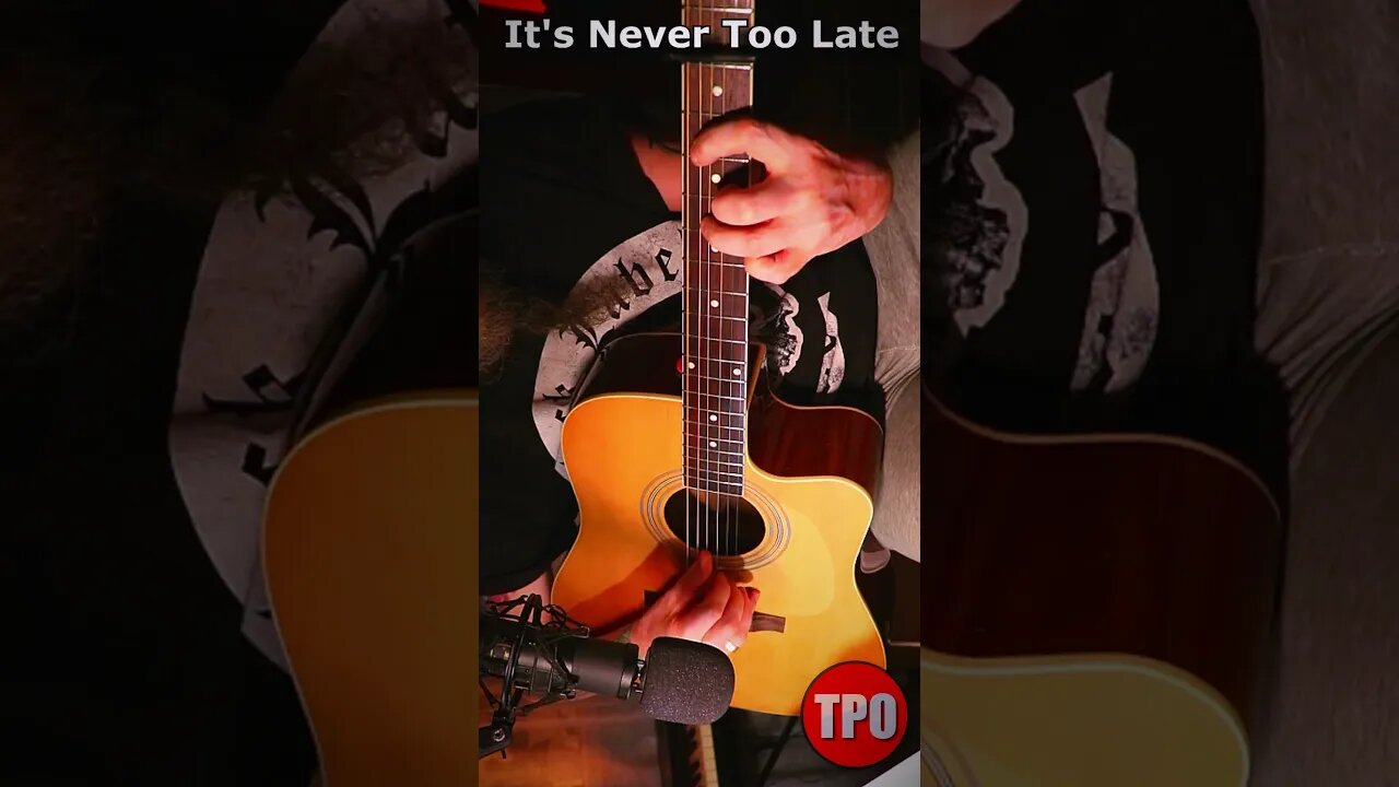 "It's Never Too Late" ( Tommy Emmanuel song ) #fingerstyle #shorts