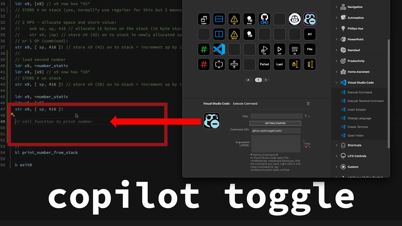 StreamDeck Toggle for VSCode Copilot Suggestions