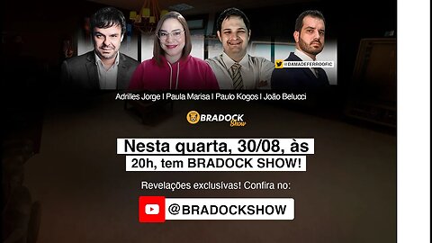 Bradock Show - 30/08/23 - Paulo Kogos, Paula Marisa, Adrilles Jorge e João Belucci (Dama de Ferro)