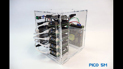 PicoCluster Pico 10M Raspberry PI5 Cluster 8GB