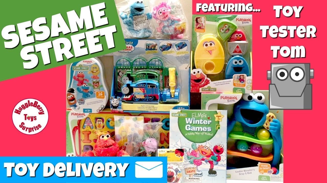 Sneaky Sesame Street Toy Haul Opening | Cookie Monster Elmo Abby ✔︎