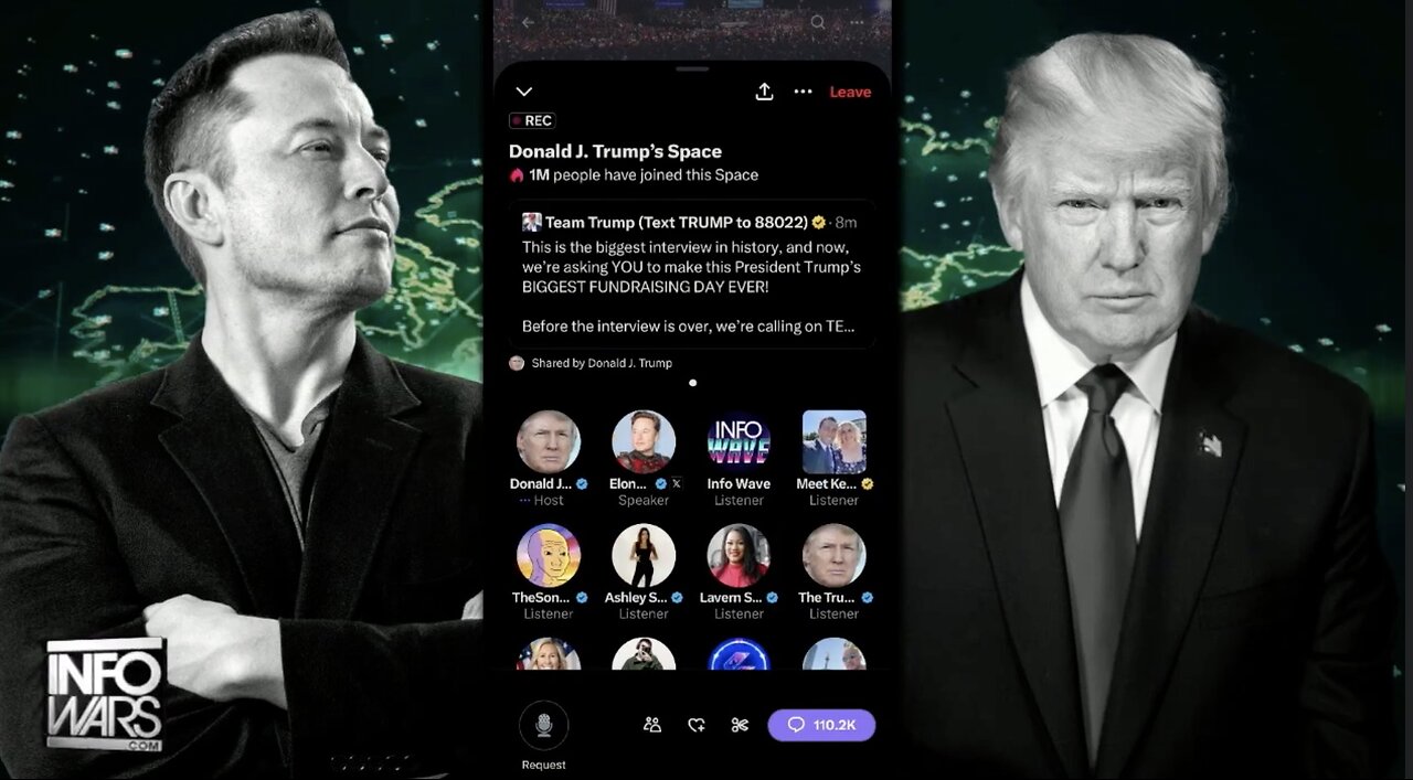 Trump / Elon The Chat Of The Decade: Infowars Coverage and Analysis With Alex Jones and Crew