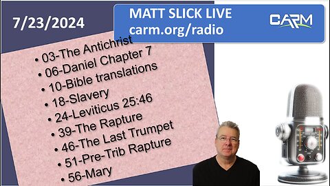 Matt Slick Live, 7/23/2024
