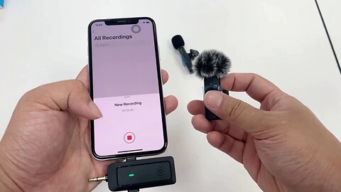 Wireless Lavalier Microphone for iPhone - Android