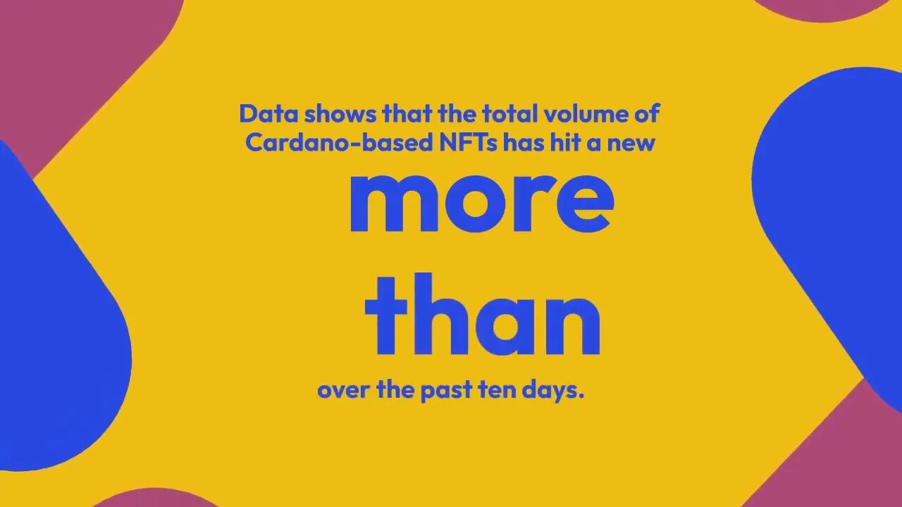 Cardano NFT volume hits new ATH and surges over 300%