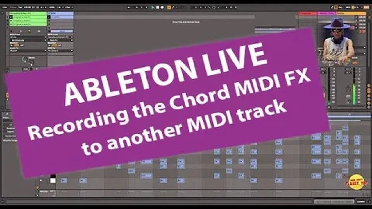 Ableton Live | Recording the Chord MIDI FX to another track