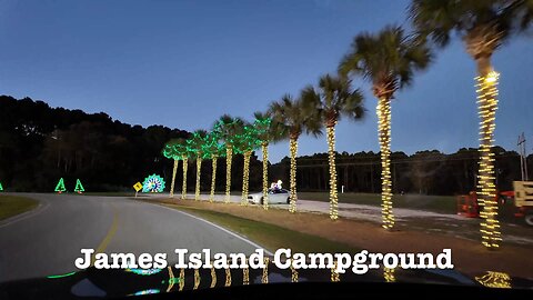 James Island Campground, SC - Full Morning Drive through With Bonus Night Time Festival Lights