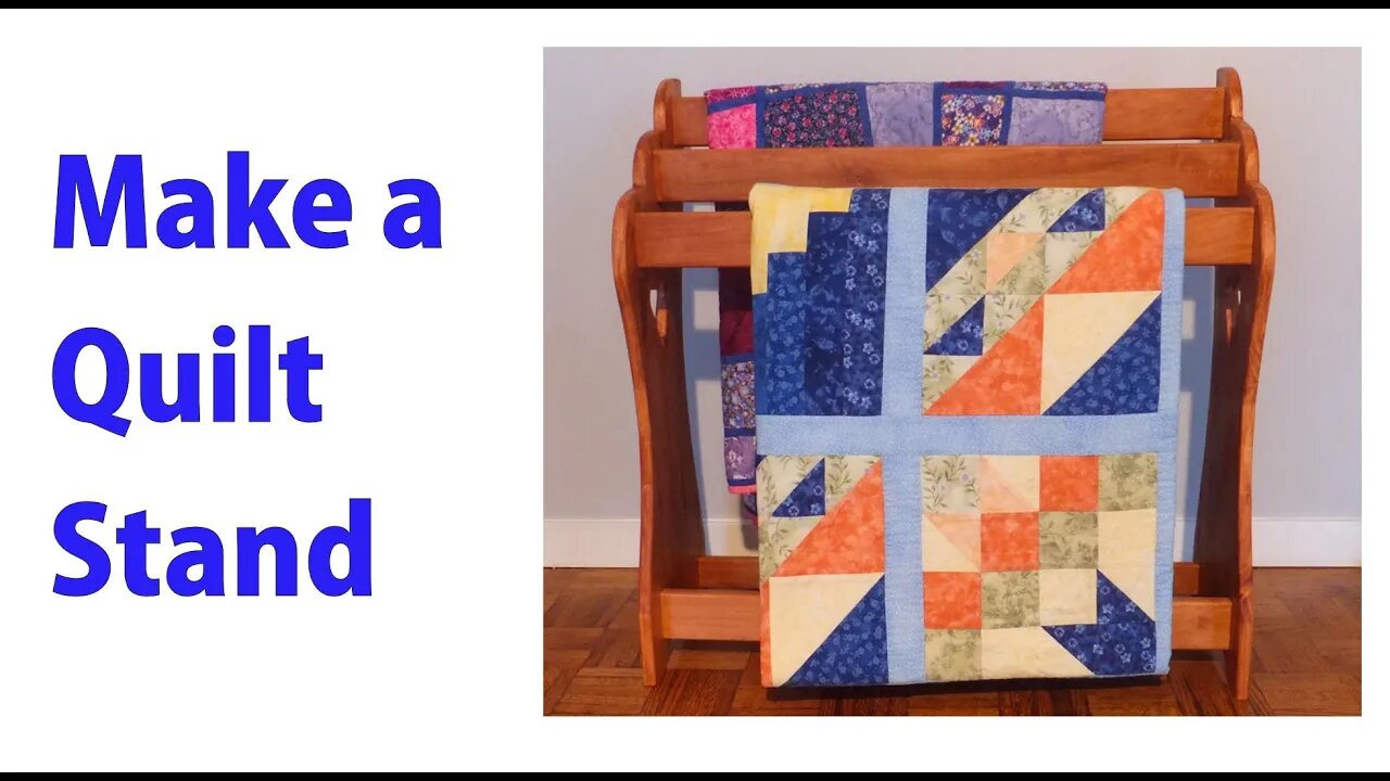 Make a Wooden Quilt Rack - woodworkweb