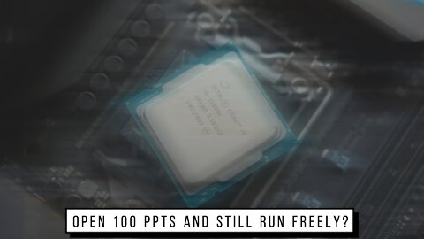 Open 100 PPTs and still run freely?