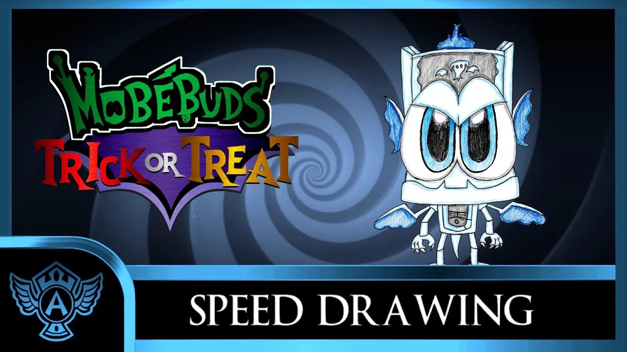 Speed Drawing: MobéBuds Trick or Treat - Spookigoile | A.T. Andrei Thomas 2023