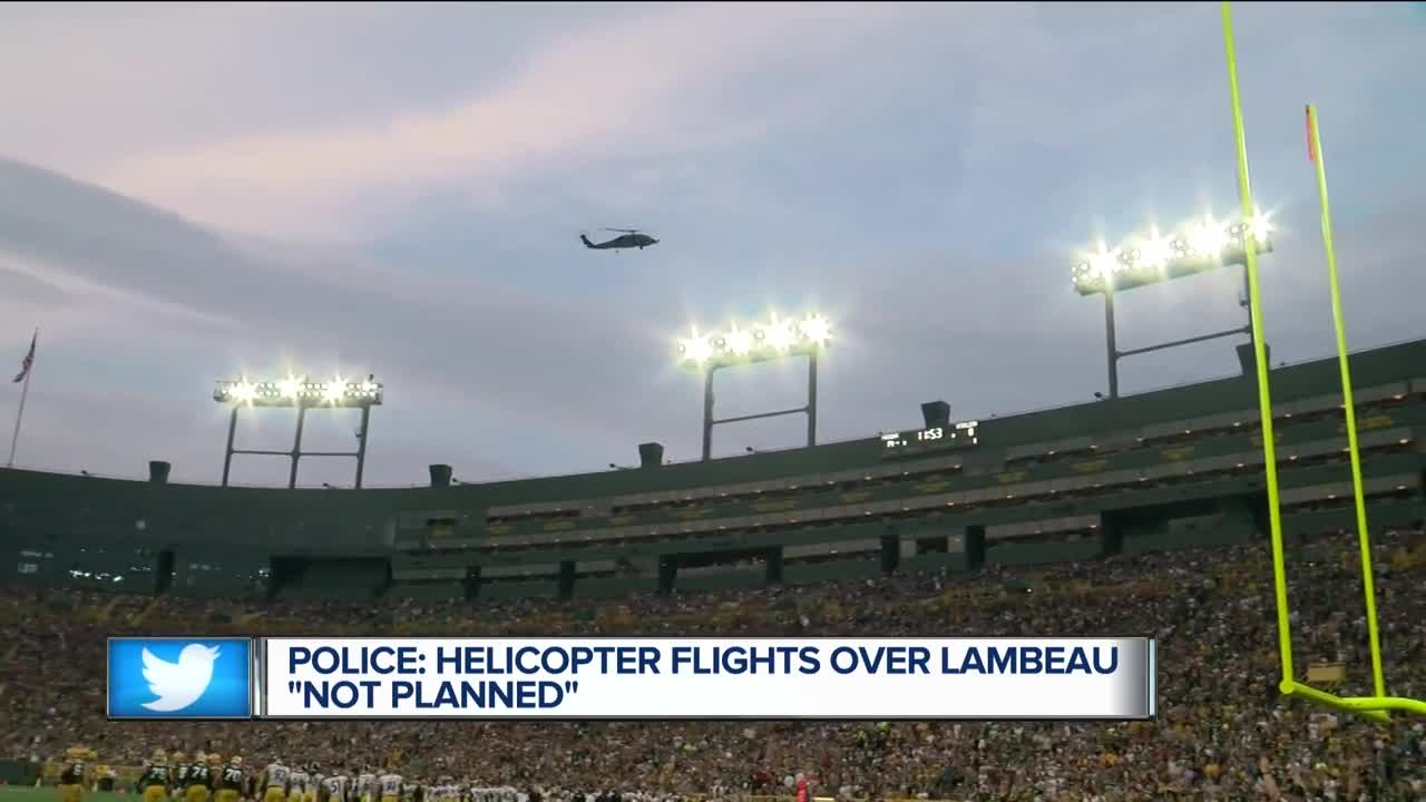 Green Bay Police investigating "not planned" Lambeau flyover