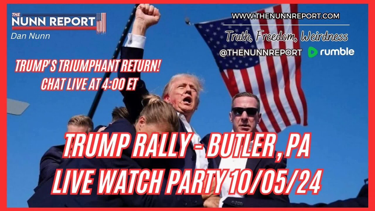 Special: Trump Rally - Butler, PA Return! [Watch Party]