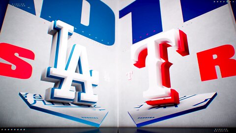 World Series. Dodgers @ Rangers. Game 5. Best of 7. MLB the Show 24.
