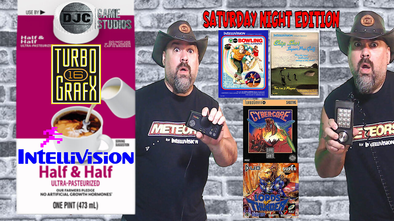 HALF & HALF - Intellivision/Turbografx-16 - LIVE Retro Gaming with DJC - Ep#4