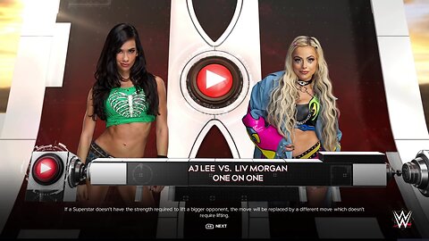 WWE 2k24 AJ Lee vs Liv Morgan