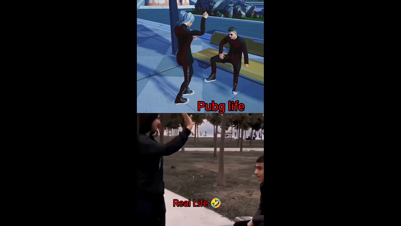 fortnite Vs Pubg real Life 🤣 #pubgshorts #shorts