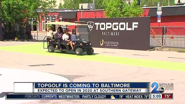 Mayor welcomes Topgolf as part of plan to build entertainment district in Baltimore