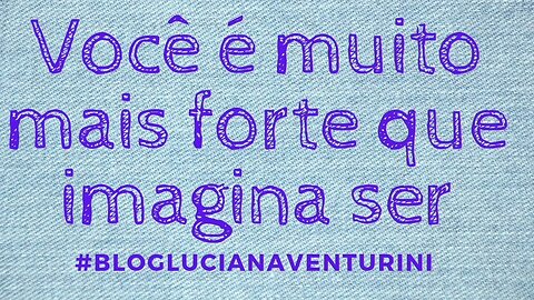 Você é muito mais forte que imagina ser #lucianaventurini #vivermelhor #silvioalbuquerque