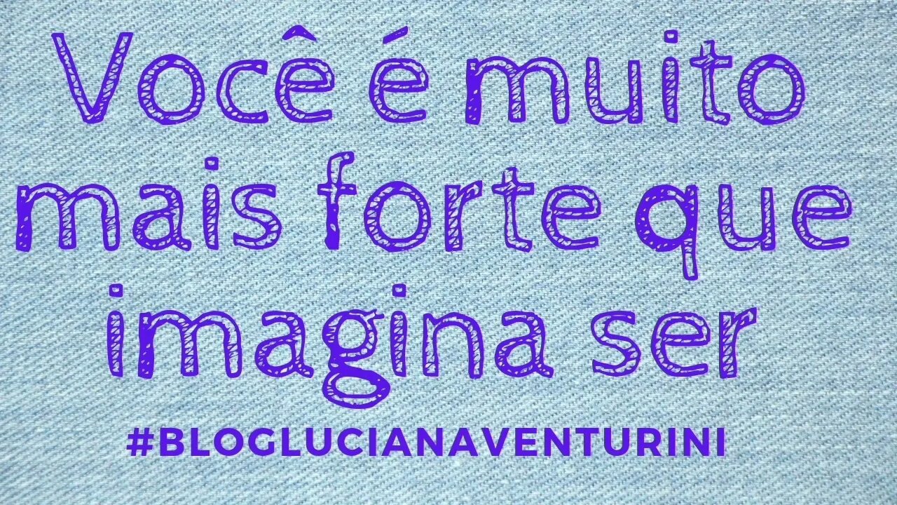 Você é muito mais forte que imagina ser #lucianaventurini #vivermelhor #silvioalbuquerque