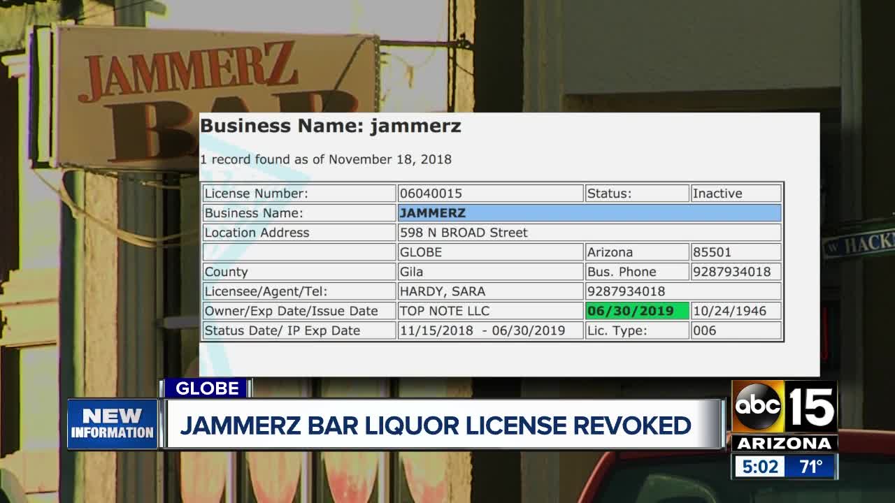 Jammerz bar in Globe has liquor license suspended after deadly shooting