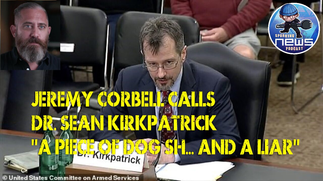 Jeremy Corbell calls Dr. Sean Kirkpatrick " a piece of dog sh!t and a Liar | AARO DONE!