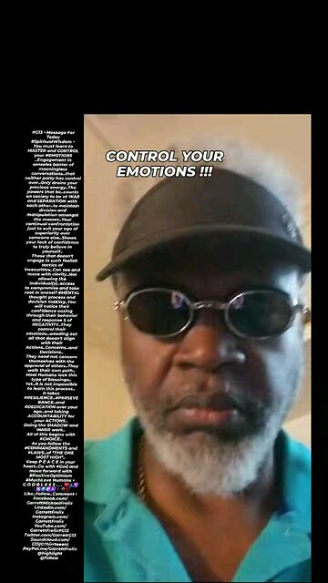 ▪︎CONTROL YOUR EMOTIONS▪︎