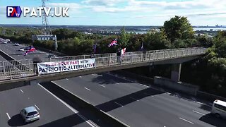 M27 Bridge Banner Drop