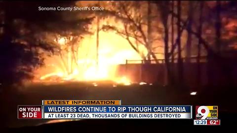 Wildfires continue to rip through California