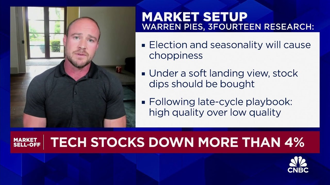 Market pullback is a buyable dip for stocks, says 3Fourteen Research's Warren Pies