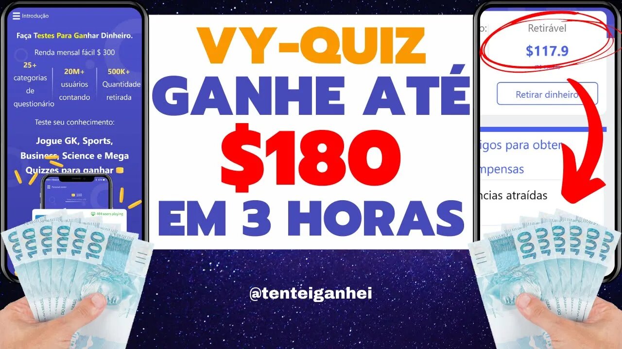 💲 VY QUIZ - GANHE ATÉ $ 300/MÊS COM ESTE QUIZ 💲