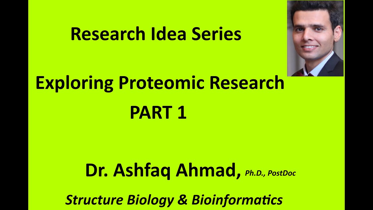 Discussion on Key Areas in Protein Research - PART 1