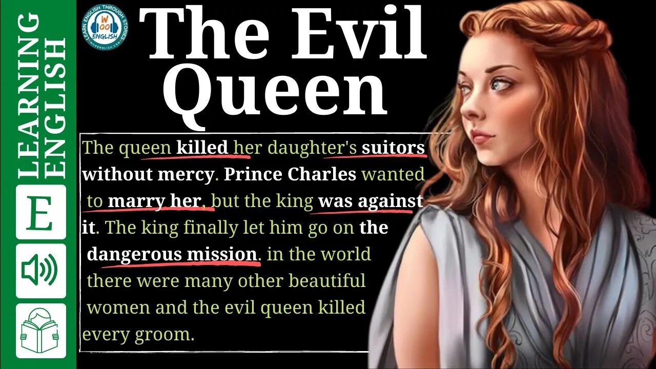 learn english through stories beginner level 🍁The Evil Queen