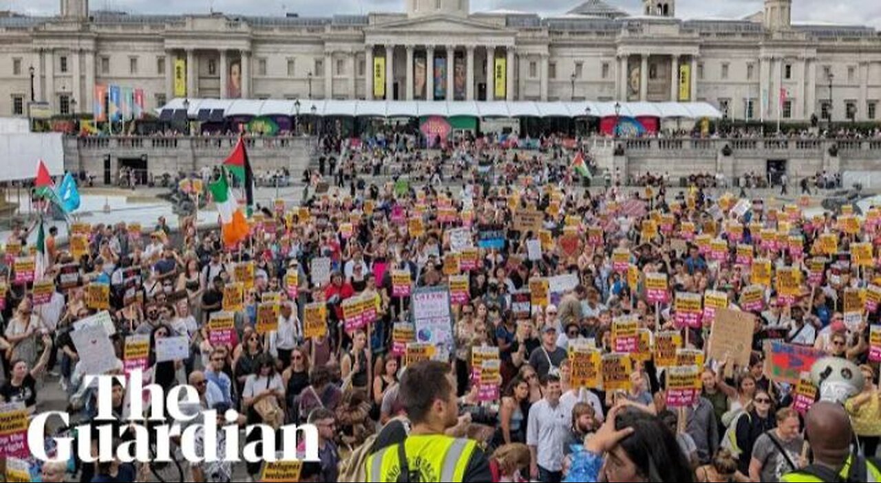 Anti-racist protesters march across the UK