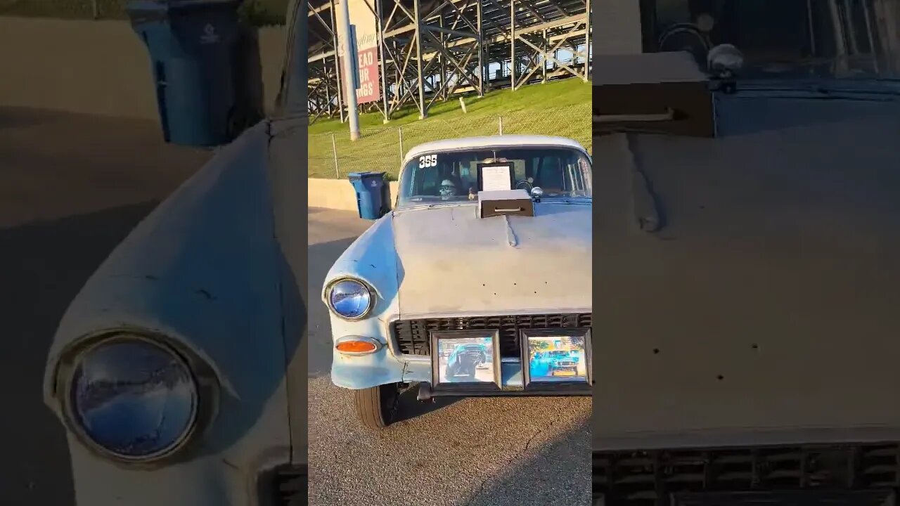 Some older drag cars at Lucas Oil Raceway.