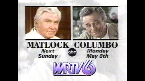 April 30, 1995 - Promo for Matlock & Columbo Movies & Phil Bremen News Bumper