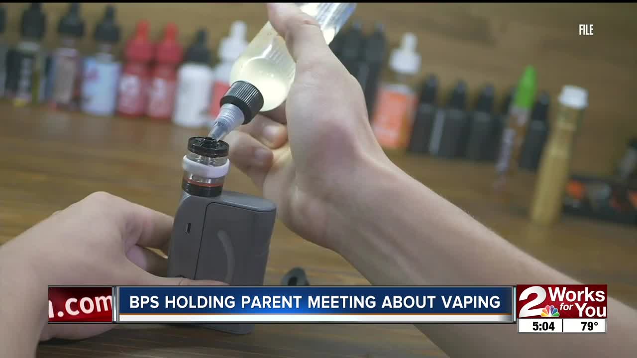 Bartlesville school staff explains vaping policies to parents