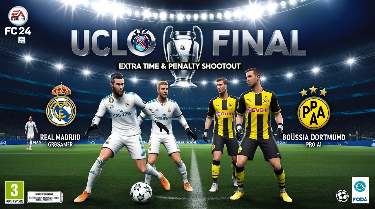 FC 24 |UCL Final | PS5 | Real Madrid(Gr8Gamer) vs Borussia Dortmund(Pro AI)
