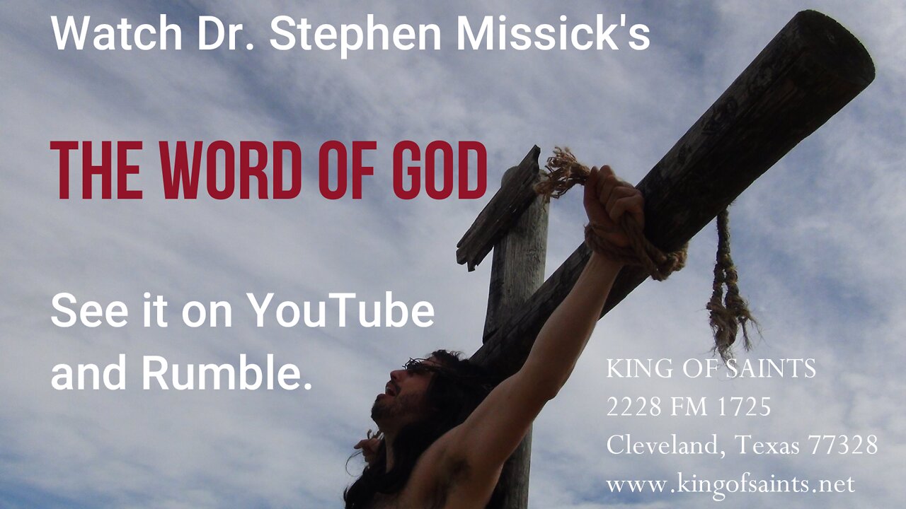 Dr Stephen Missick's "Word of God" film preview