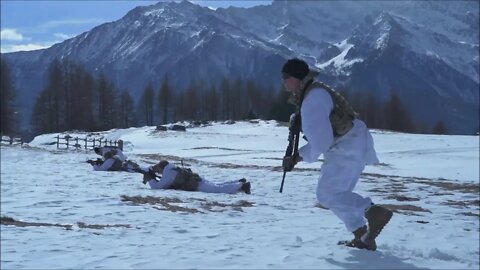 U.S. Army Paratroopers Conduct an Integrated Platoon Attack - Exercise Steel Blizzard