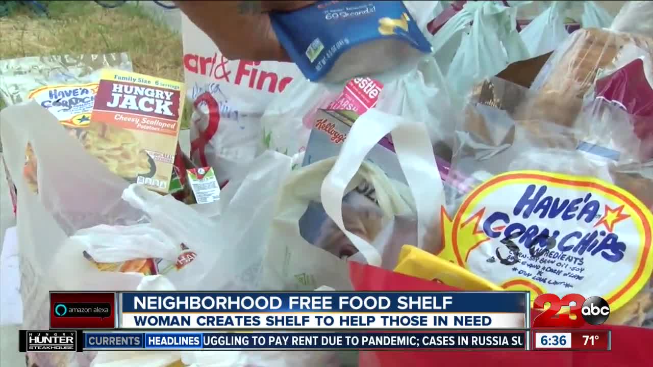 Neighborhood free food shelf